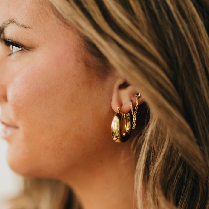Chunky Geometric Hoops - WATERPROOF - Glamourous Grace