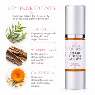 Organic Acne Serum – Oil Control & Pore Clearing Treatment - Glamourous Grace