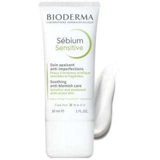 Bioderma Sebium Sensitive 30 Ml - Sensitive Skin Care for Acne-Prone Skin, Hypoallergenic & Fragrance-Free - Glamourous Grace