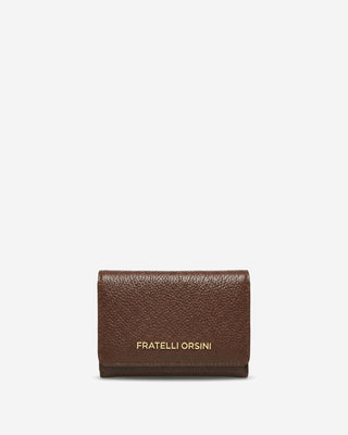 Costanza (brown) - Italian calf leather women’s wallet - Glamourous Grace