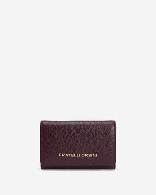 Costanza (eggplant) - Italian calf leather women’s wallet - Glamourous Grace