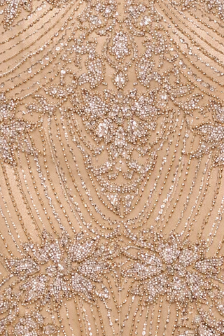 Beaded Cap Sleeve Gown | Lara 28863 - Glamourous Grace