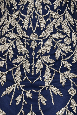 Long Sleeve Contrast Beaded Gown | Lara 28870 - Glamourous Grace