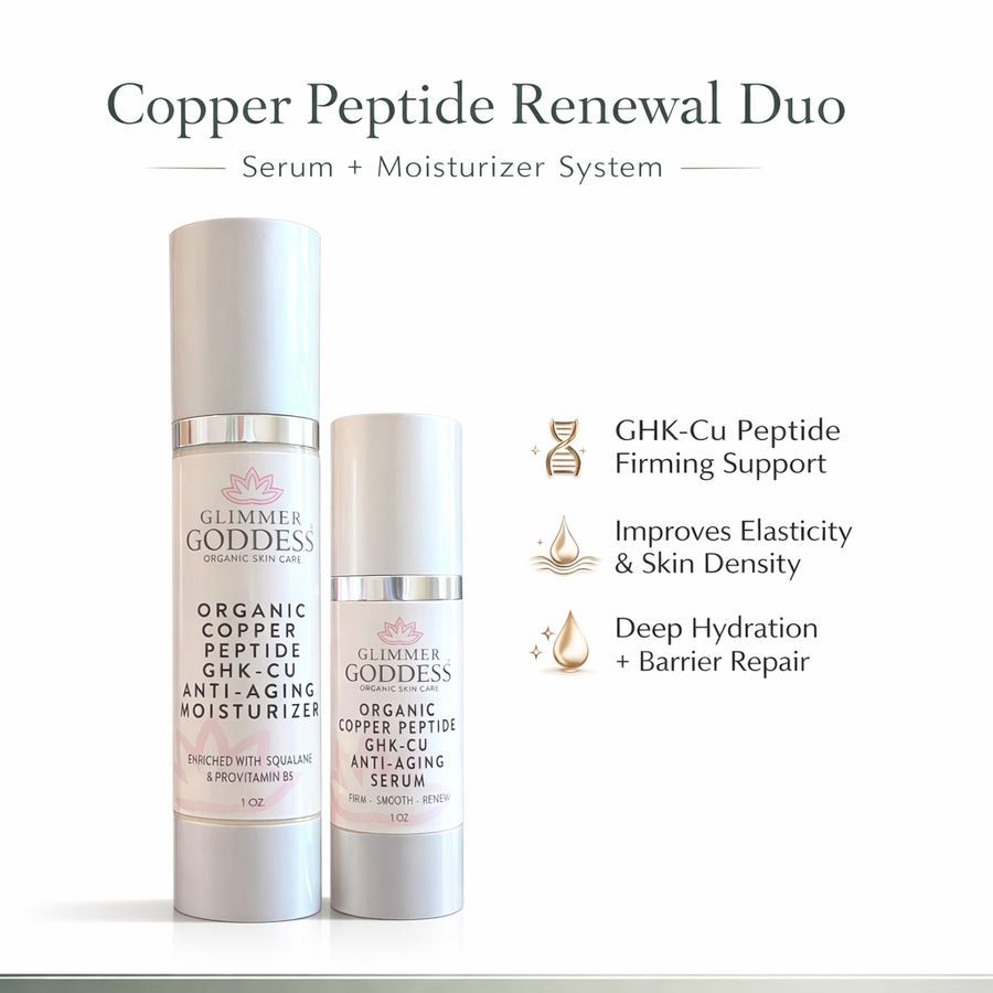 Copper Peptide Duo – Anti-Aging Serum & Moisturizer - Glamourous Grace