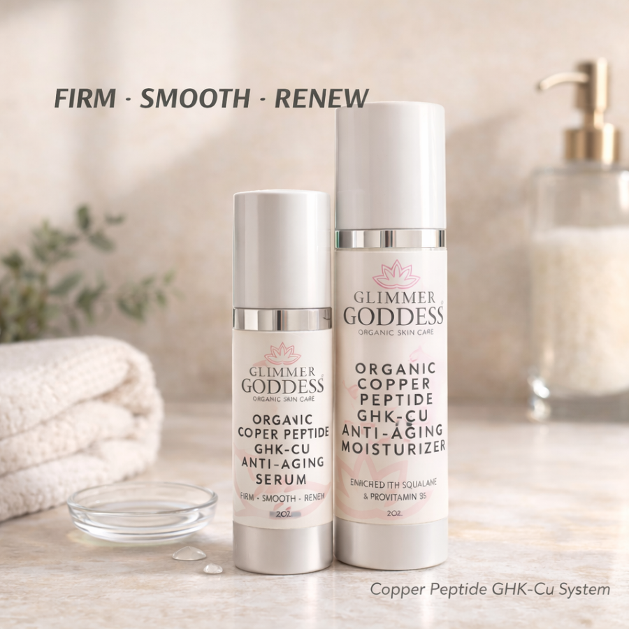Copper Peptide Duo – Anti-Aging Serum & Moisturizer - Glamourous Grace