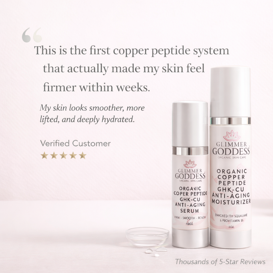 Copper Peptide Duo – Anti-Aging Serum & Moisturizer - Glamourous Grace