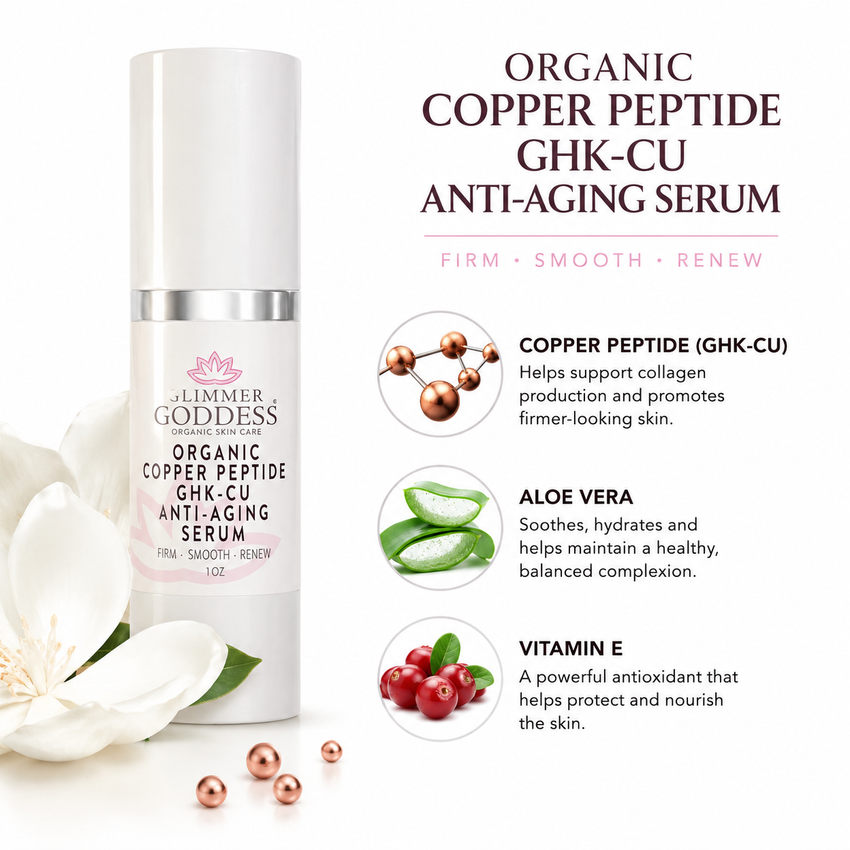 Organic Copper Peptide Serum – Firming & Smoothing - Glamourous Grace