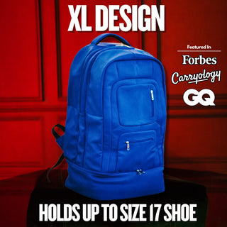 Royal Blue Leather Carryon Bag (XL Design) *Holds Size 17