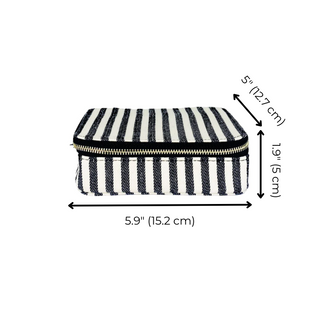 Large Cosmetics/Trinket Box – Striped - Glamourous Grace