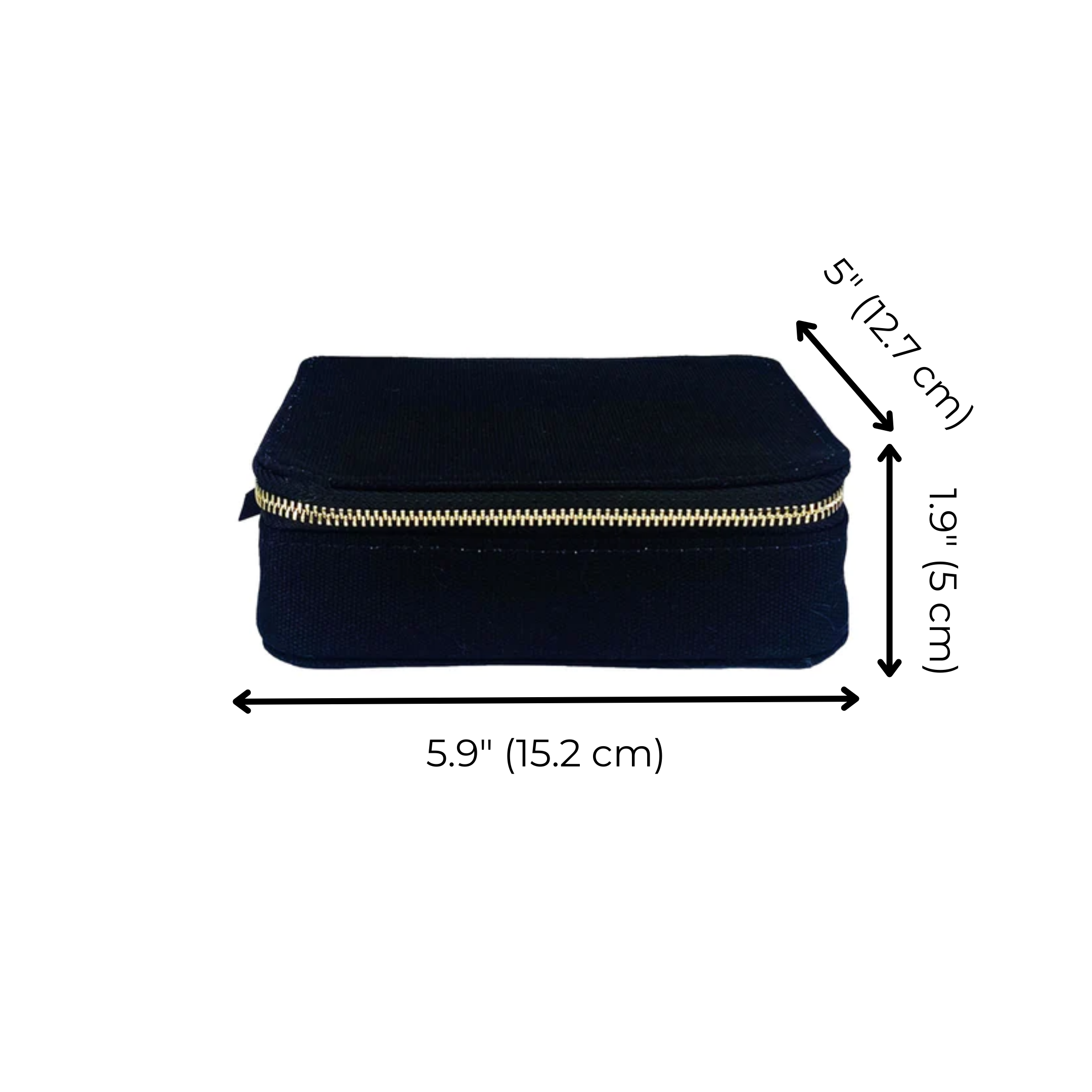 Large Cosmetics/Trinket Box – Black - Glamourous Grace