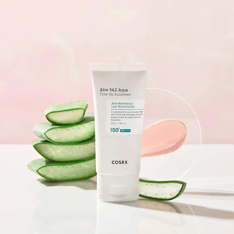 Cosrx Aloe 54.2 Aqua Tone-Up Sunscreen SPF50+ PA++++ - Glamourous Grace
