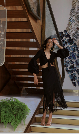 COSTAMAR SKIRT IN BLACK - Glamourous Grace