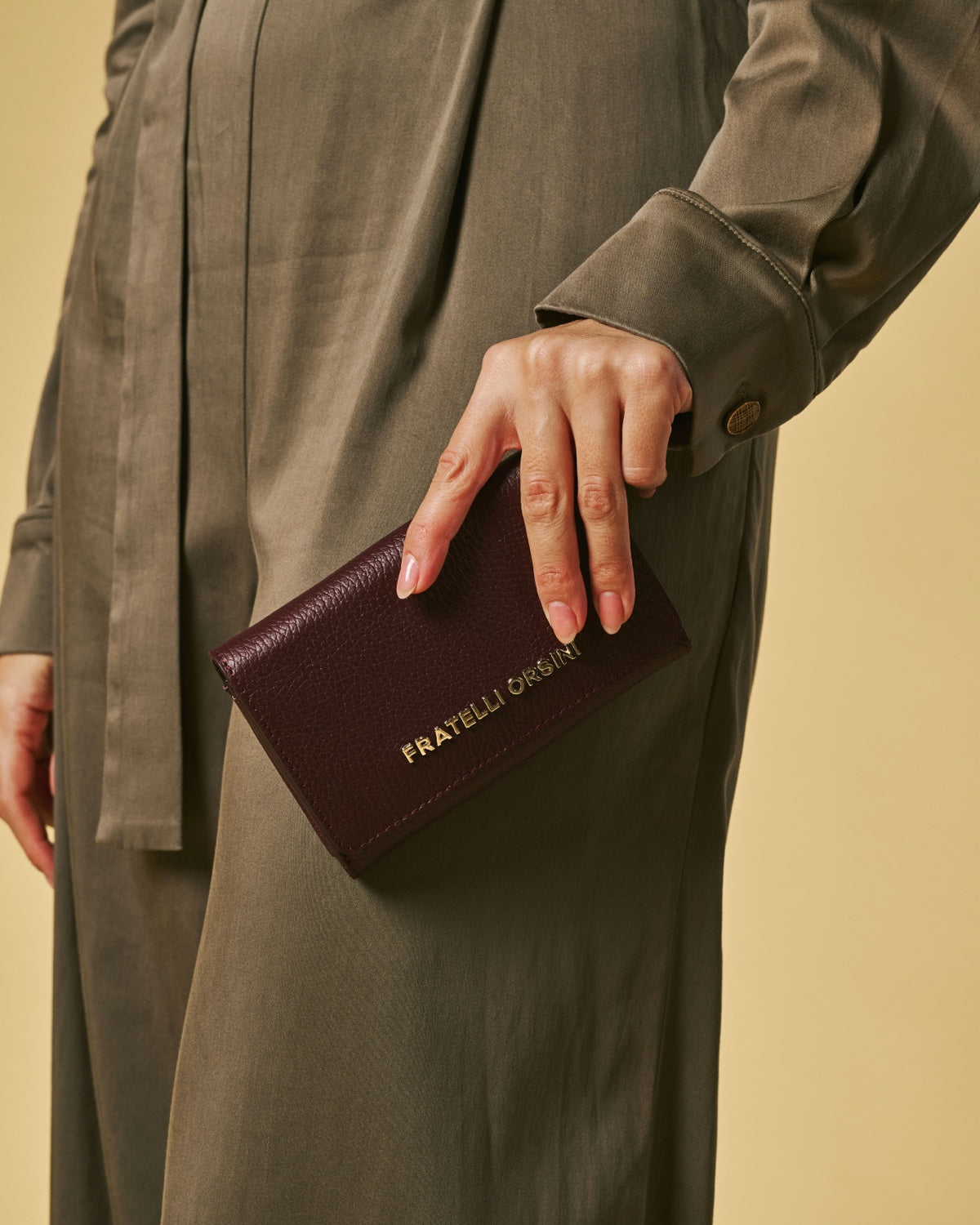 Costanza (eggplant) - Italian calf leather women’s wallet - Glamourous Grace