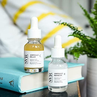 SVR Ampoule Refresh: Anti-Wrinkle Eye Cream - Reduce Fine Lines, Moisturize & Refresh Sensitive Skin - Caffeine + Metal Applicator