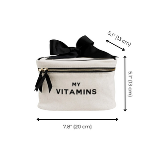 Vitamins Storage and Travel Box – Cream - Glamourous Grace
