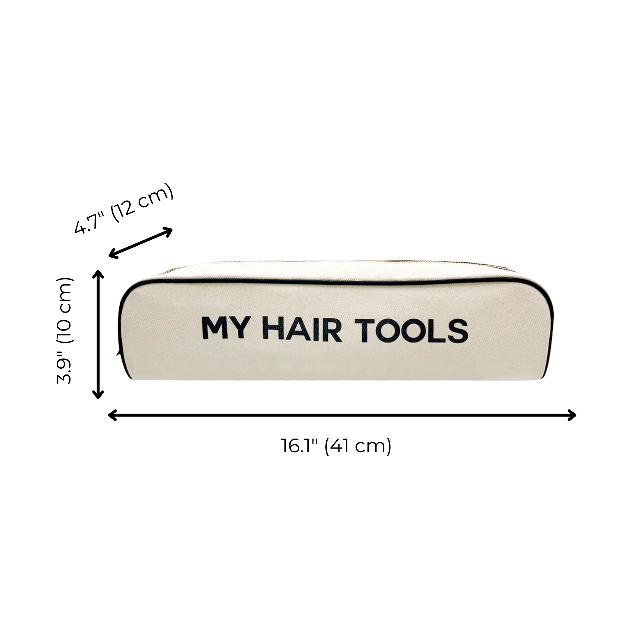 Roomy Hair Wrap Tools Travel Case – Cream - Glamourous Grace
