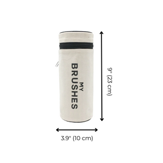 Brushes, Cylinder Case – Cream - Glamourous Grace
