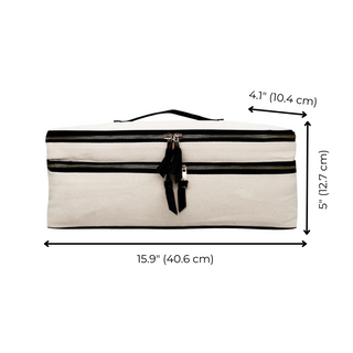 Double Hair Tools Travel Case – Cream - Glamourous Grace
