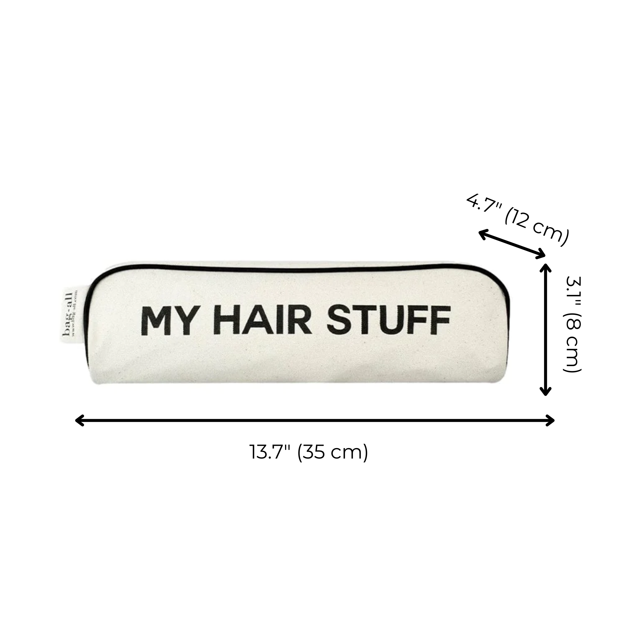 Hair Stuff Travel Case – Cream - Glamourous Grace