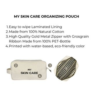 My Skin Care - Organizing Pouch – Cream - Glamourous Grace