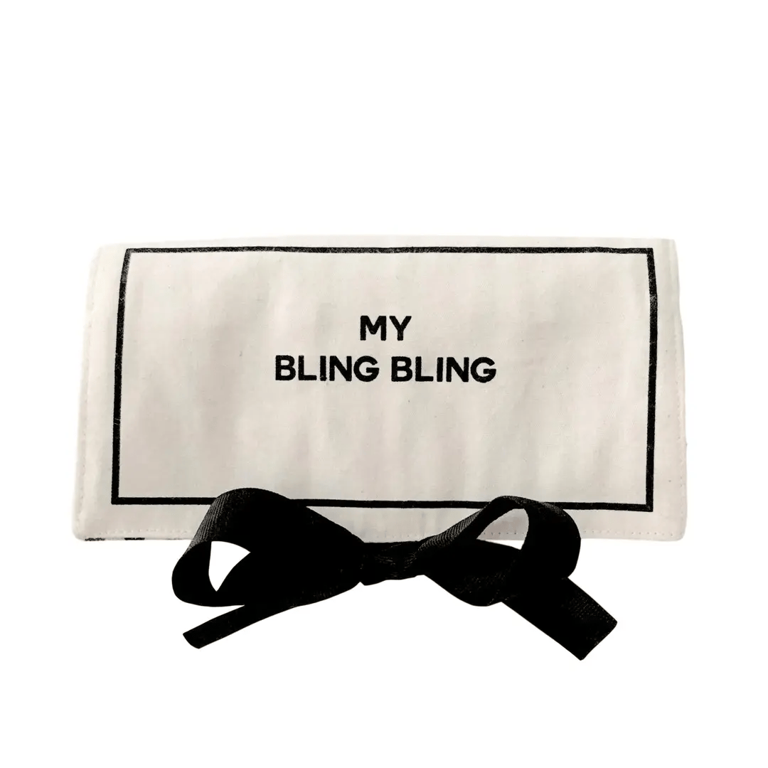 Jewelry Organizer, Travel Pouch – Bling Bling – Cream - Glamourous Grace