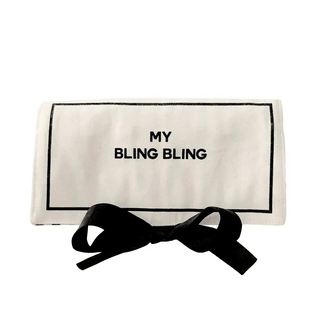 Jewelry Organizer, Travel Pouch – Bling Bling – Cream - Glamourous Grace