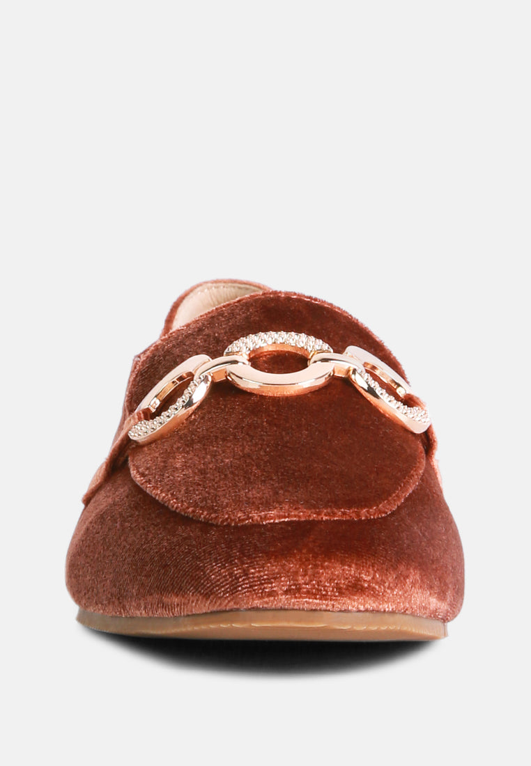 Wibele Croc Textured Metal Show Detail Loafers - Glamourous Grace