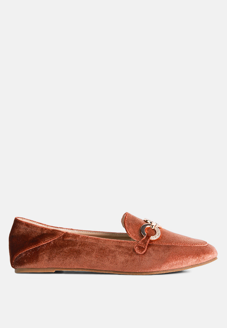 Wibele Croc Textured Metal Show Detail Loafers - Glamourous Grace