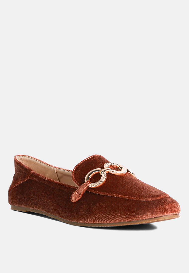 Wibele Croc Textured Metal Show Detail Loafers - Glamourous Grace