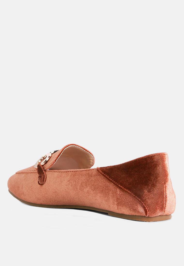 Wibele Croc Textured Metal Show Detail Loafers - Glamourous Grace