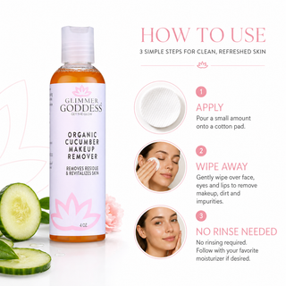 Organic Cucumber Makeup Remover – No Oily Residue - Glamourous Grace