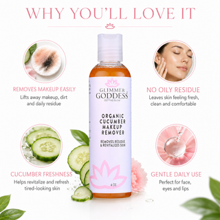 Organic Cucumber Makeup Remover – No Oily Residue - Glamourous Grace
