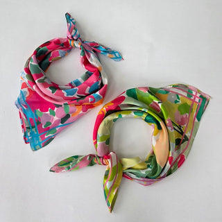 Cynthia Floral Square Scarf
