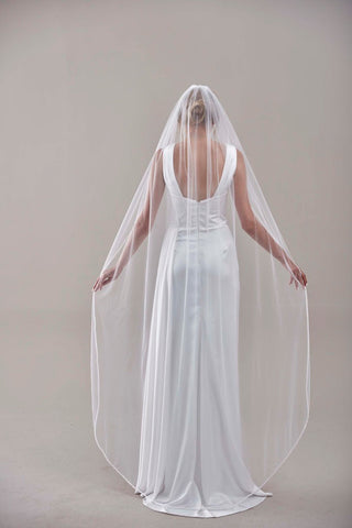 Elegant Beaded Wedding  Veil-D205R - Glamourous Grace
