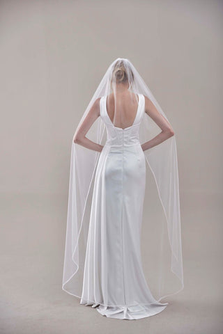 Elegant Beaded Wedding  Veil-D205R - Glamourous Grace