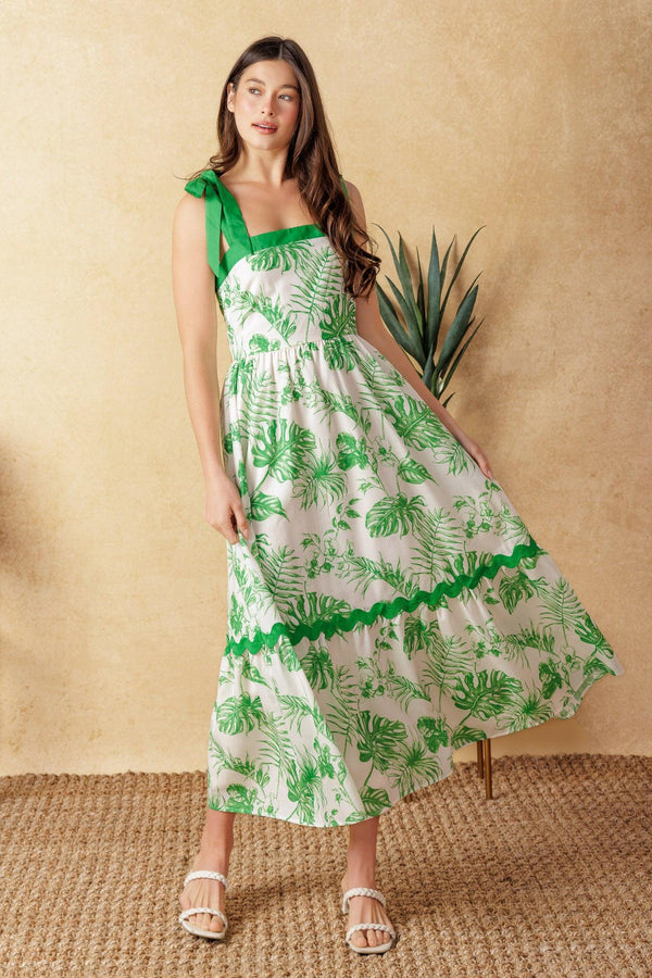 FOREVER MINE WOVEN MIDI DRESS - Glamourous Grace