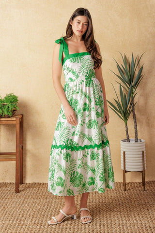 FOREVER MINE WOVEN MIDI DRESS - Glamourous Grace