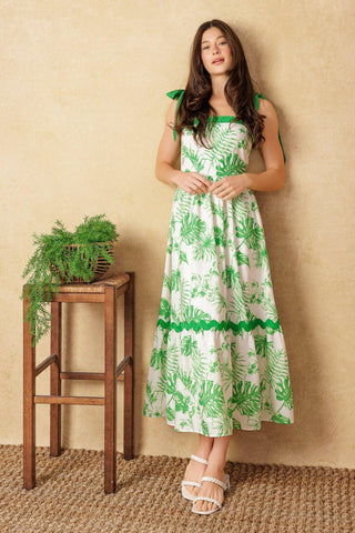FOREVER MINE WOVEN MIDI DRESS - Glamourous Grace