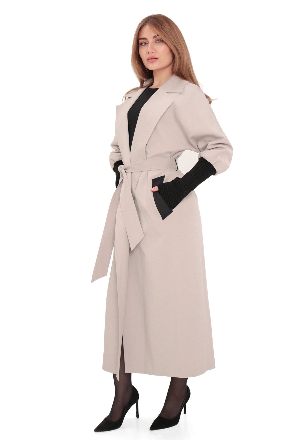 Miru Trench Coat in Ice Lilac