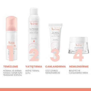 Avene Gentle Face Cleansing Foam for Normal to Combination Skin - Soothing Thermal Spring Water, 5.07 fl oz