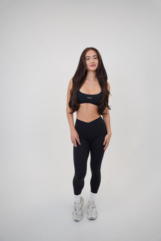 My Time Is Divine Black Cross-Back Butter Soft Bra