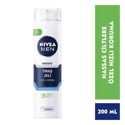 Nivea Men Sensitive Shaving Gel - Alcohol-Free, Soothes Irritation, 6.76 fl oz - Glamourous Grace