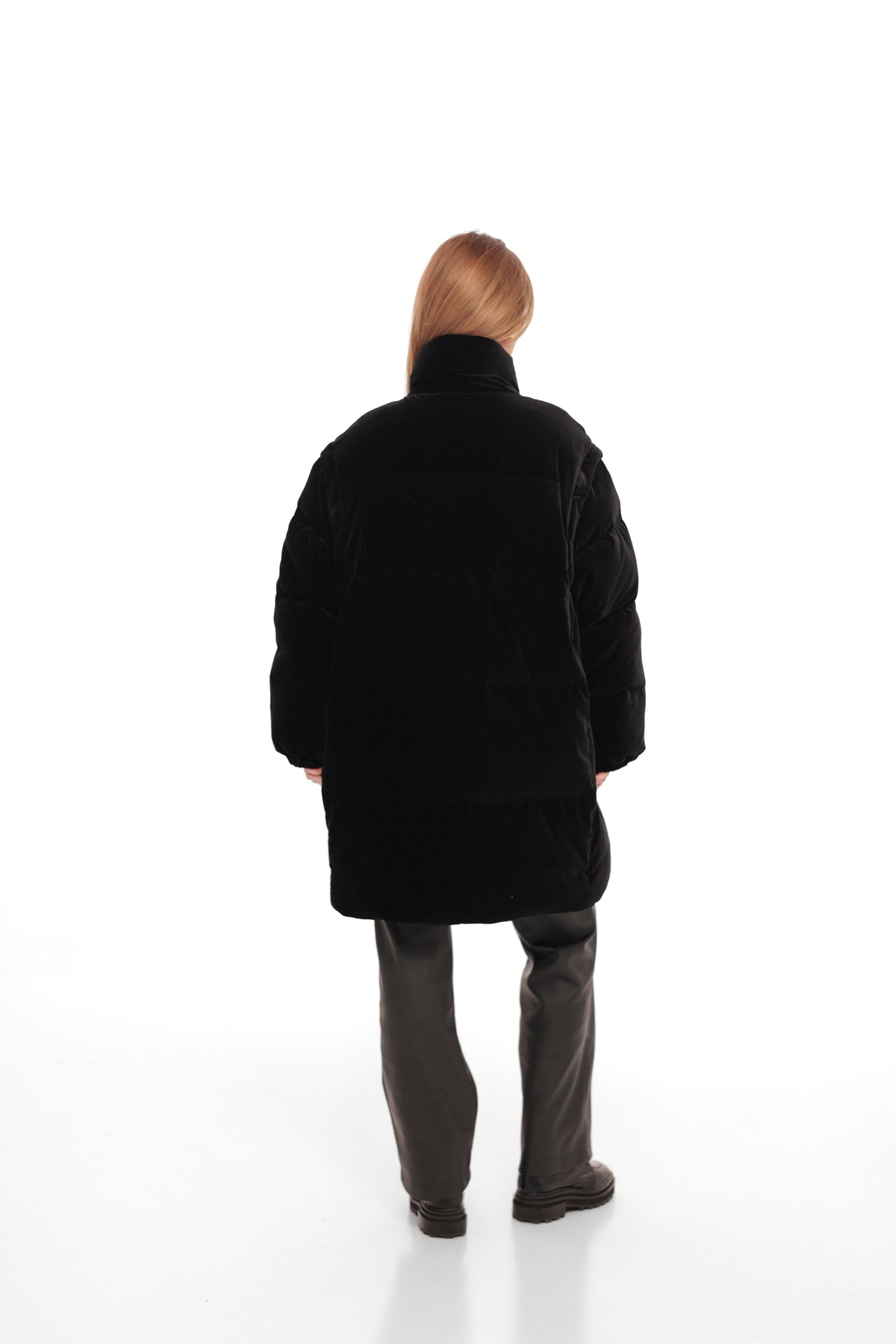 Transformer 2 in 1 Velour Down Coat/Vest