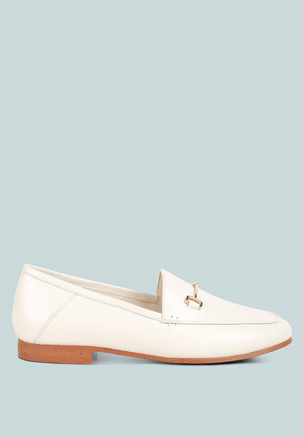 Dareth Horsebit Flat Heel Loafers - Glamourous Grace
