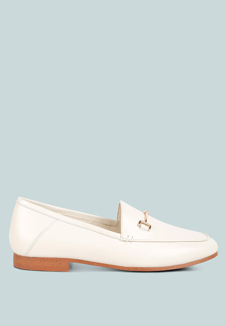 Dareth Horsebit Flat Heel Loafers - Glamourous Grace