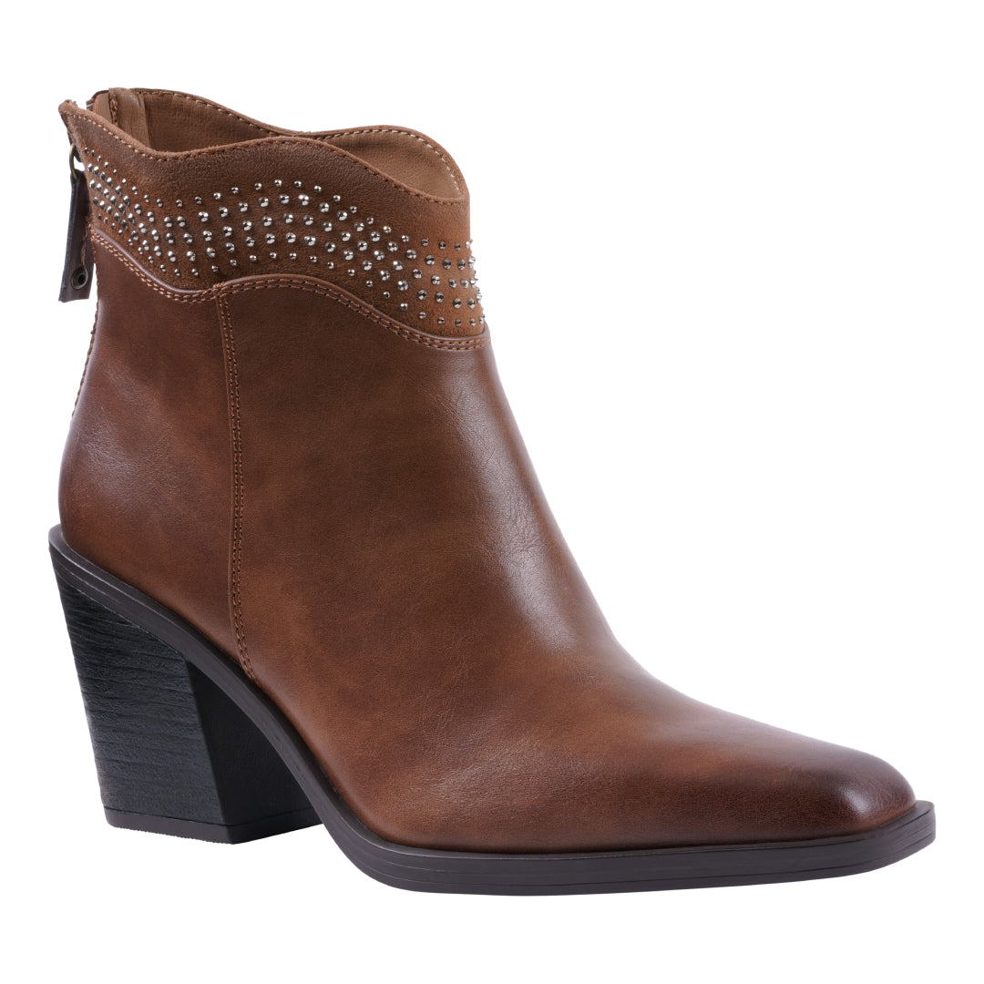Women's Dawn Cognac Bootie - Glamourous Grace