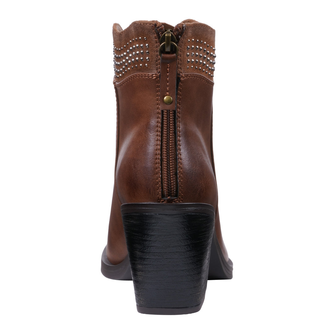 Women's Dawn Cognac Bootie - Glamourous Grace