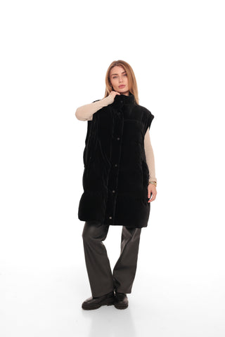 Transformer 2 in 1 Velour Down Coat/Vest