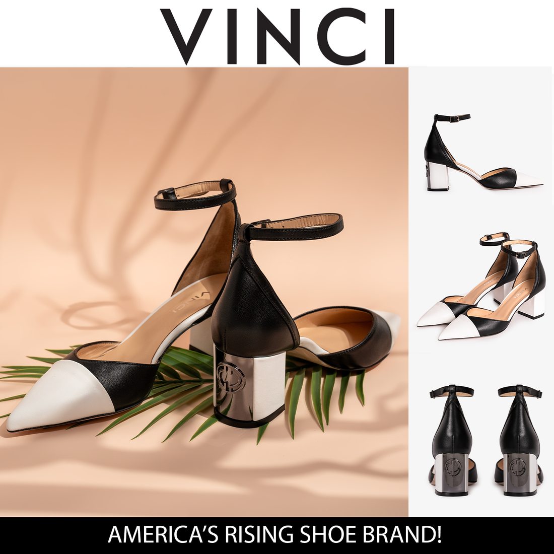 The Noella Black Leather Women Sandal - Glamourous Grace