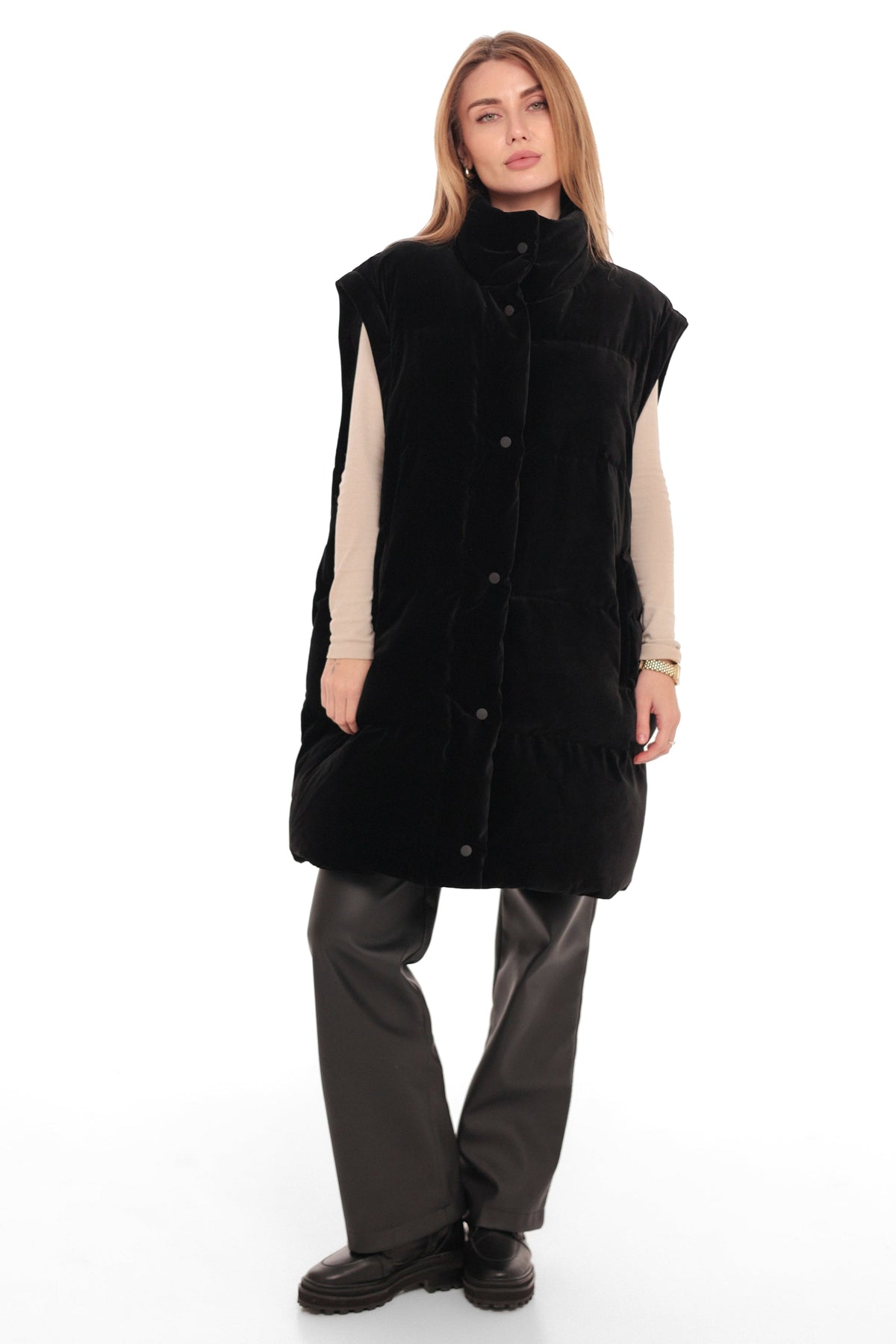 Transformer 2 in 1 Velour Down Coat/Vest